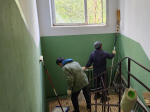 В Новопетровском отремонтируют подъезд жилого дома