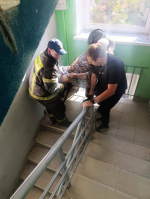 Пожарные из Мособлпожспаса транспортировали тяжелую пациентку в Истринском округе