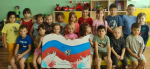 В дошкольных отделениях ОУ м.о. Истра продолжаются тематические акции ко Дню флага РФ